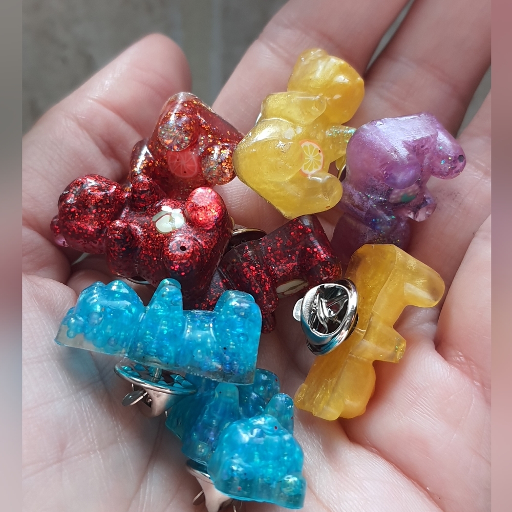 Resin Gummy Bear Pins